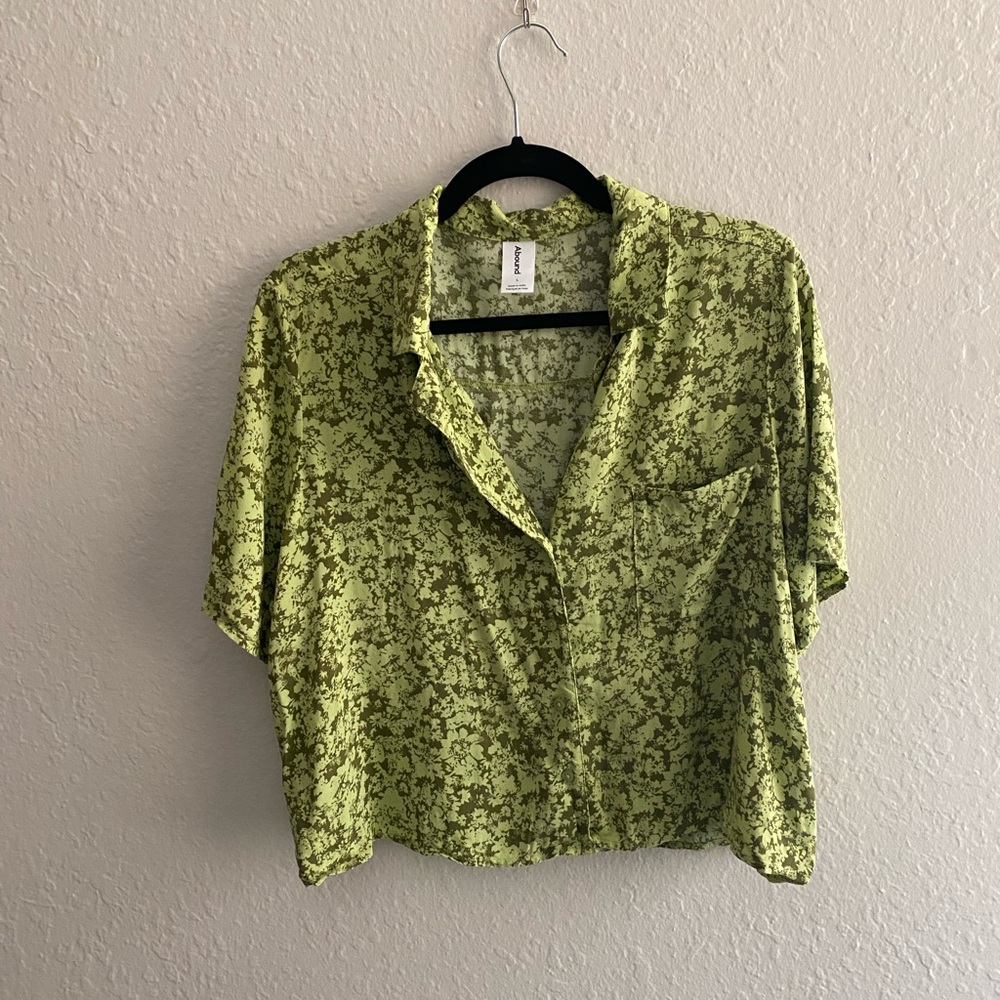 Abound Camp Shirt Green